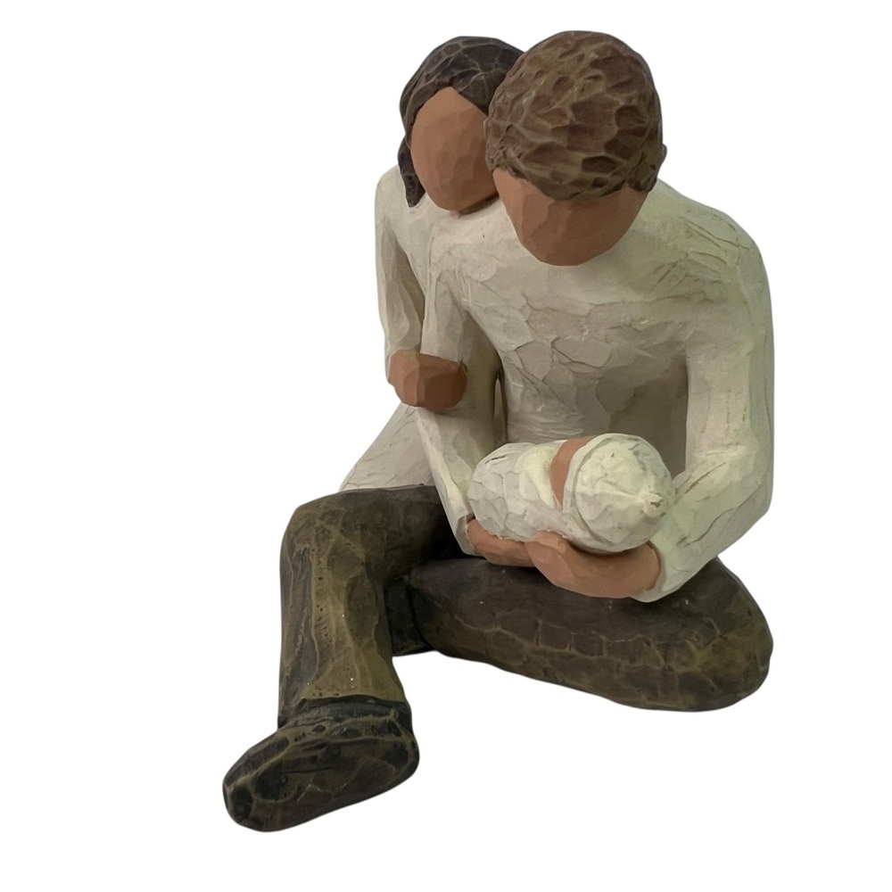 Vintage Willow Tree New Life Mother Father Baby 2000 Home Decor Figurine - Picture 2 of 8